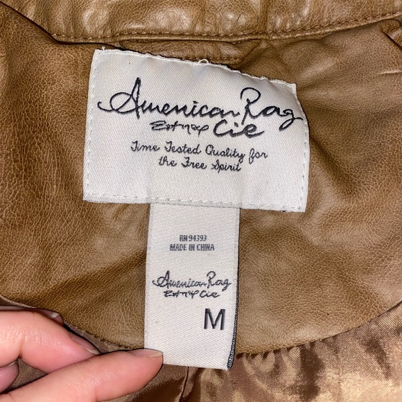 American Rag Leather Jacket Size Medium - Picture 4 of 8